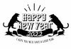 2022年★年賀状用文字素材★happy new year
