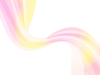 パステルカラーのウェーブ抽象的背景　ピンク