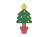 シンプルなクリスマスツリー