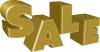 セール SALE 金色の立体文字