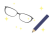 初心者の勉強のイメージ2（メガネ・鉛筆）