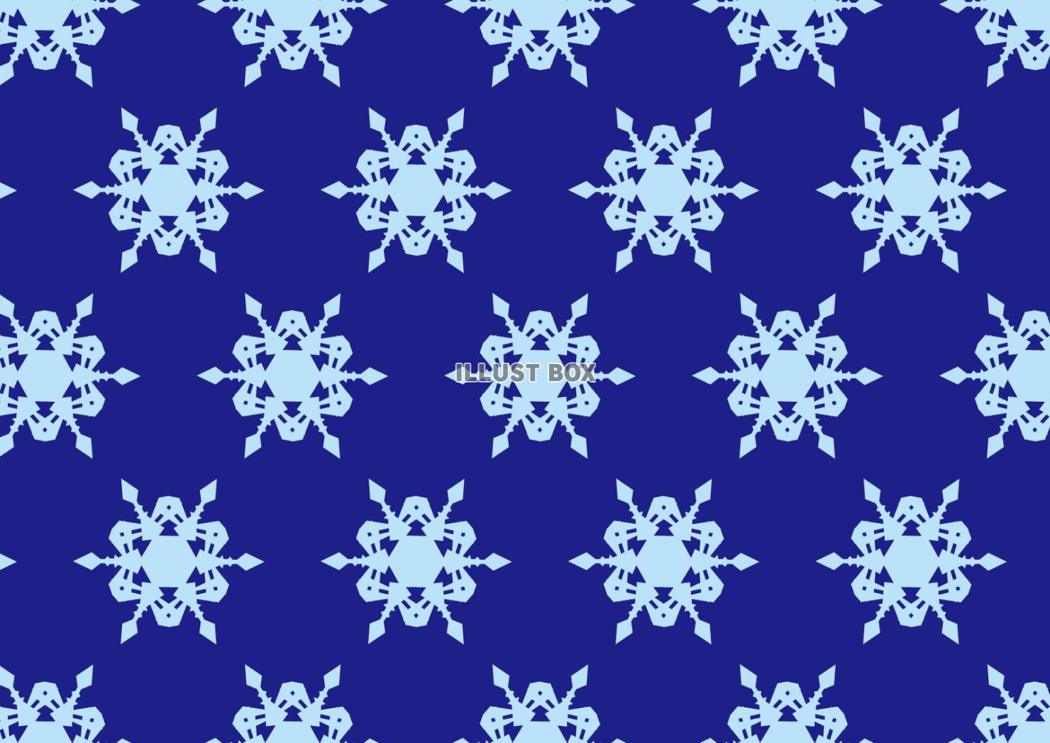 ８背景（雪の結晶３・水色・青色）
