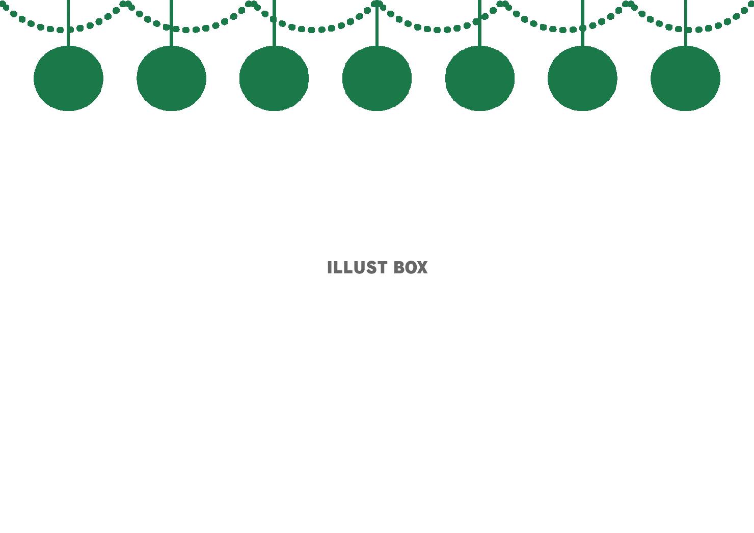 3_枠（クリスマスボール・緑）
