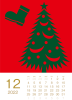 2022年グラフィックカレンダー 12月