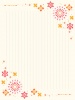 秋色の小花もようのびんせん