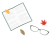 読書の秋のシンプルでリアルなカットイラスト