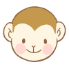 サル　顔