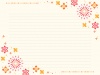秋色の小花もようのびんせん