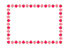 苺の長方形フレーム