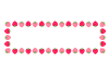 かわいい苺の見出しフレーム