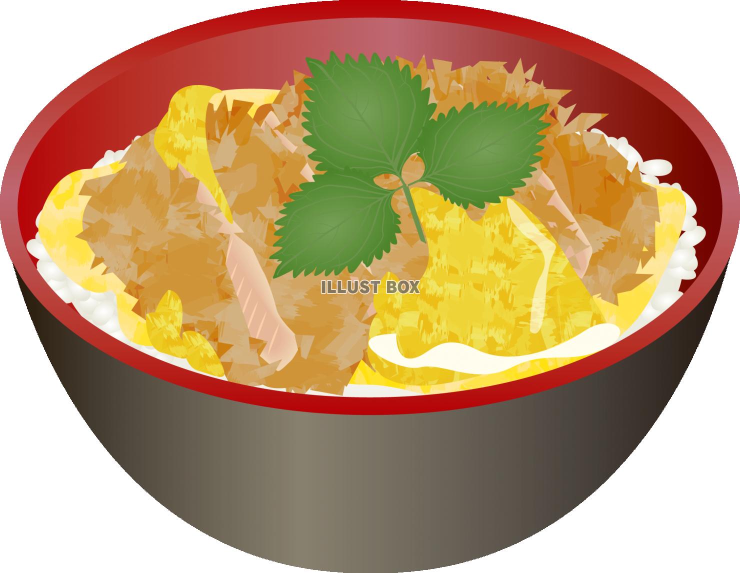 無料イラスト カツ丼