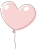 ゆるい手書き風　風船　ハート【png/eps】