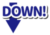 ８_イラスト_矢印・太青・DOWN！・下