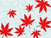 和紙に紅葉の葉っぱ壁紙シンプル背景素材イラスト
