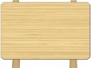 木製立て看板フレームシンプル飾り枠背景素材イラスト