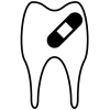 治療中の歯