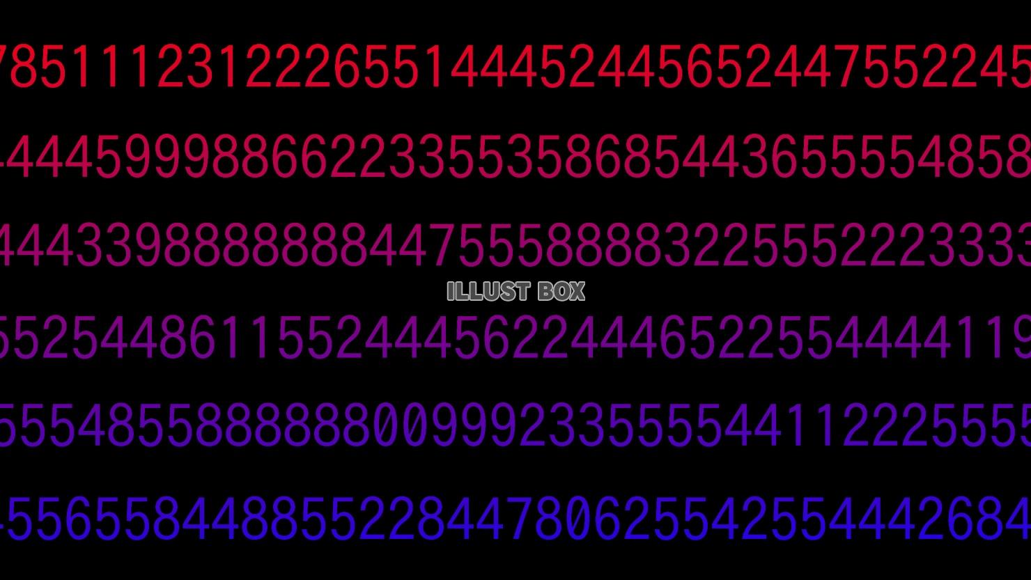 テクノロジー数字配列背景(赤と紫)