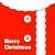 サンタクロース服のクリスマスカード