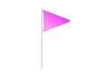 ピンクのグラデーションの旗