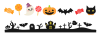 ハロウィンのライン2種類　透過png