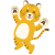 ジャンプするとら1（2022・寅年）