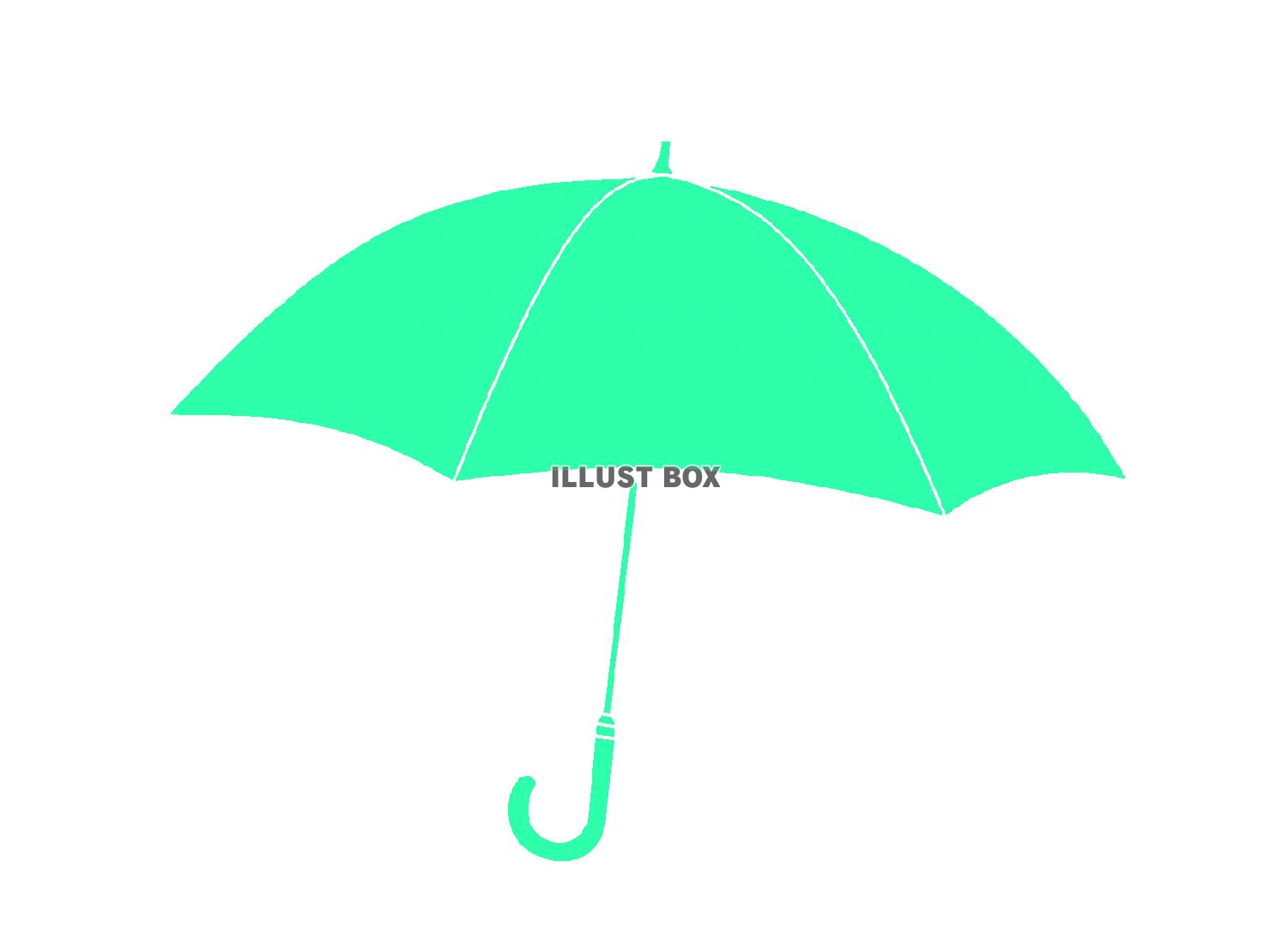 緑色の傘アイコン