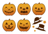 ハロウィンカボチャランタンセット2