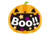 5_イラスト_ハロウィン・ジャックオランタン・Boo