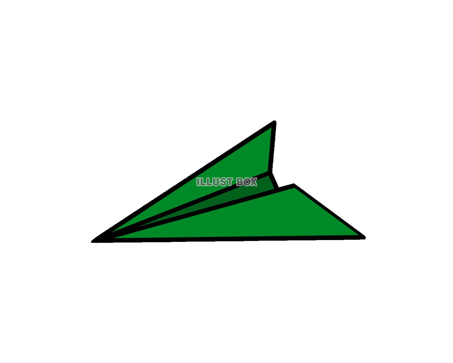 紙飛行機(緑)