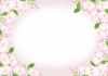 花フレーム　桜ピンク