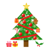 クリスマスツリー素材　透過png