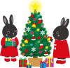 クリスマスのうさぎたち