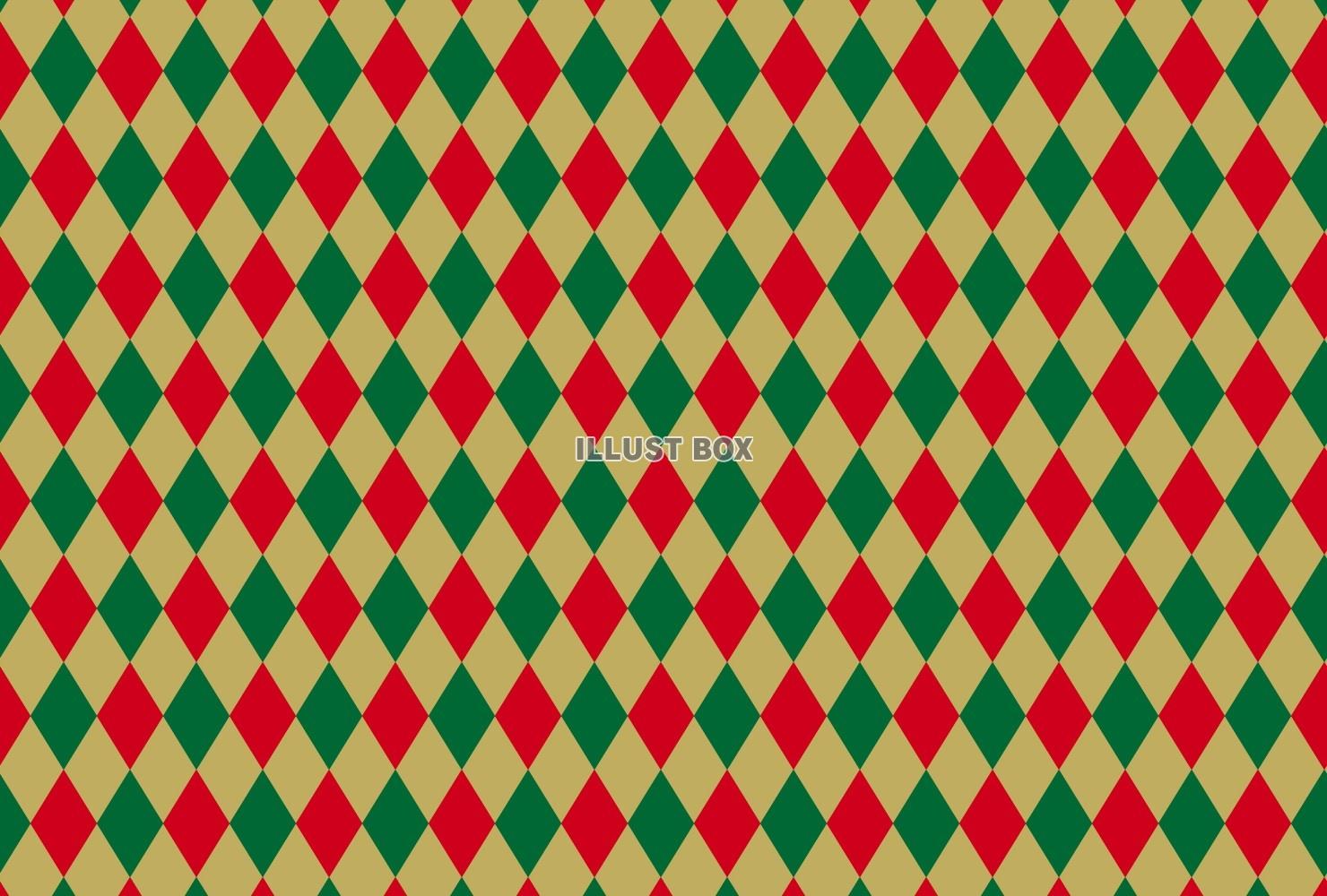 クリスマスカラーダイヤ柄テクスチャ02