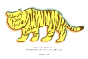 かっこいい虎のイラスト2022年寅年賀状