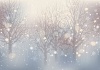 冬の森　クリスマスのシームレスな背景イラスト