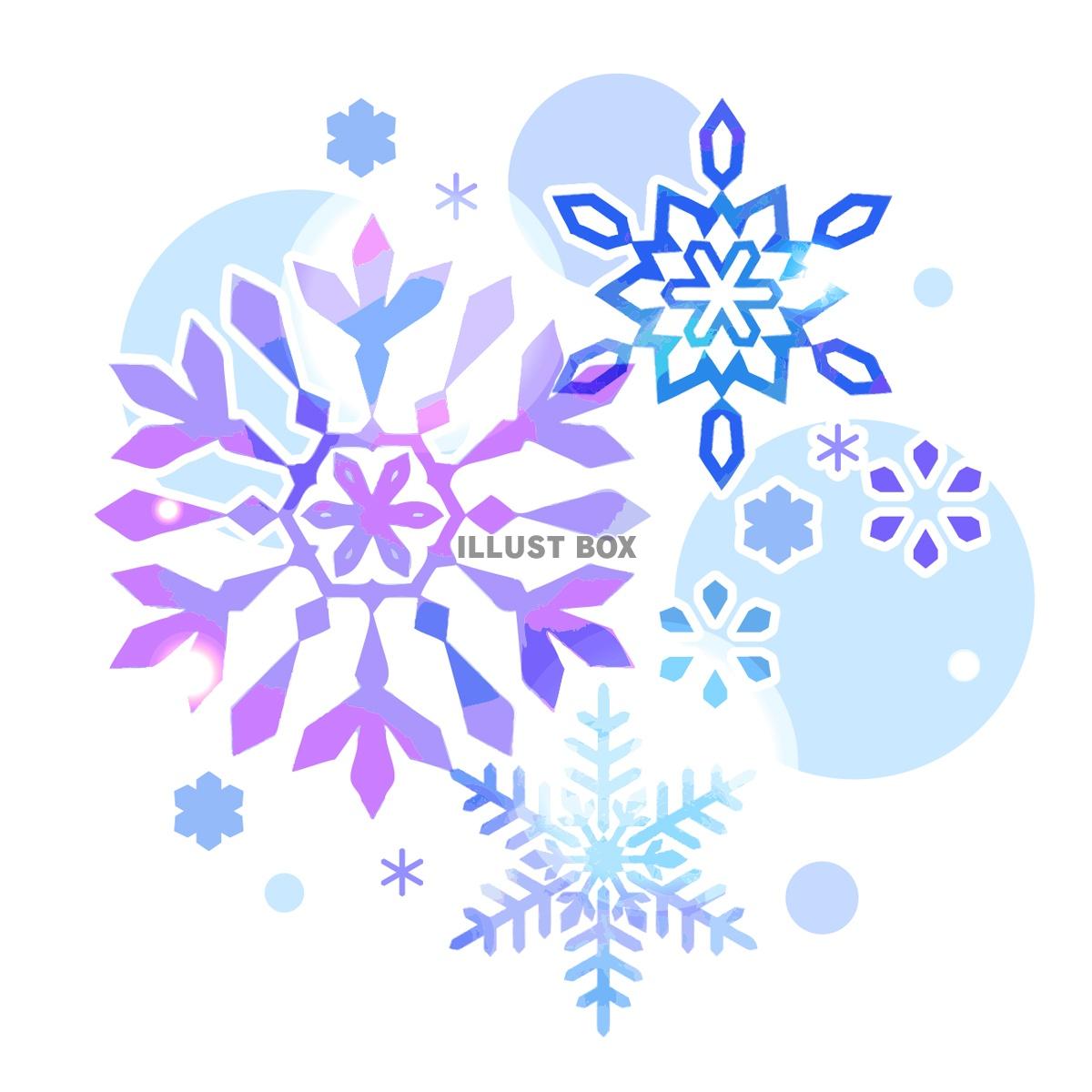 無料イラスト 雪の花のイラスト素材