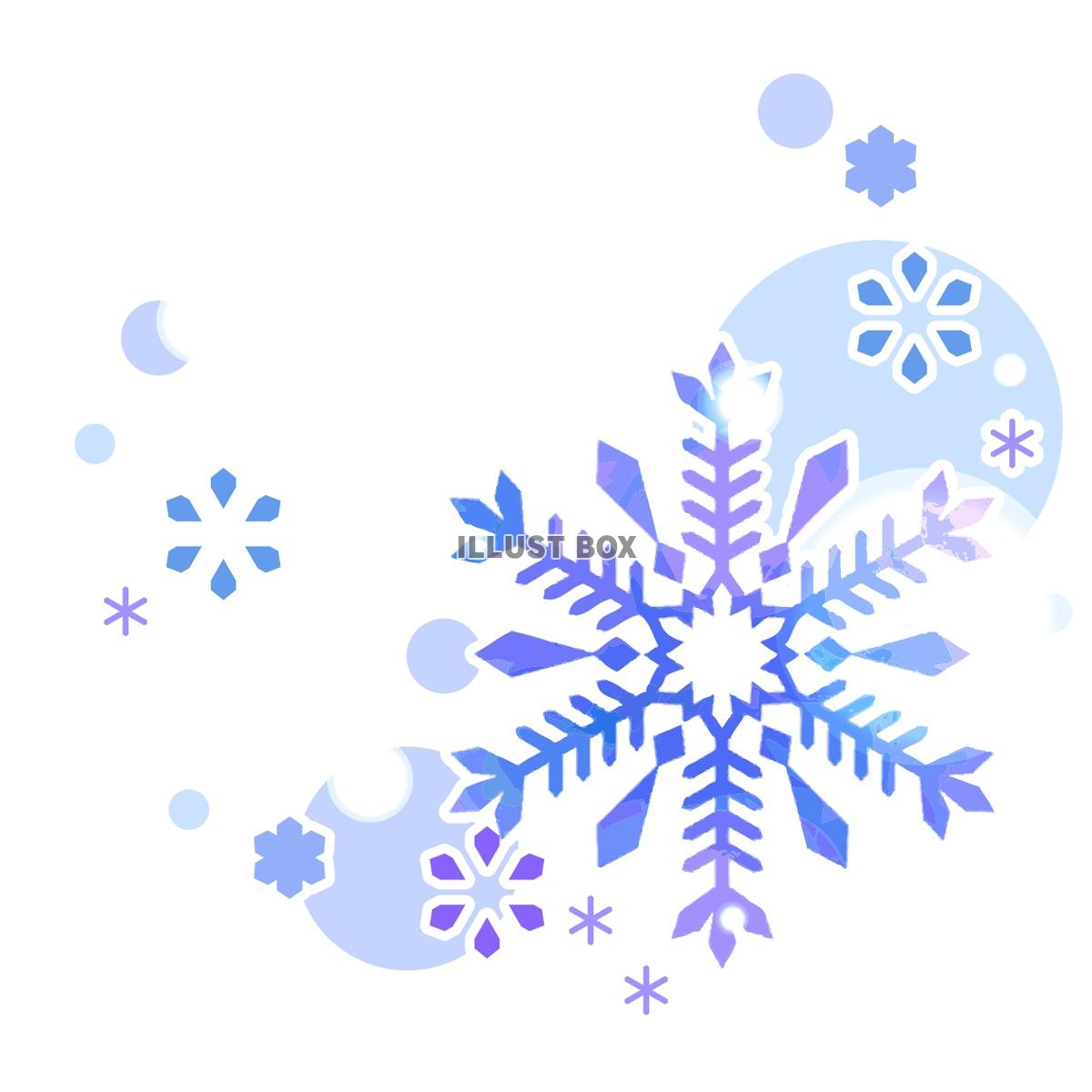 無料イラスト 雪の花のイラスト素材