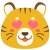 目がハートの寅（2022年・寅年）