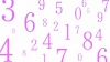 数字パターン(紫)