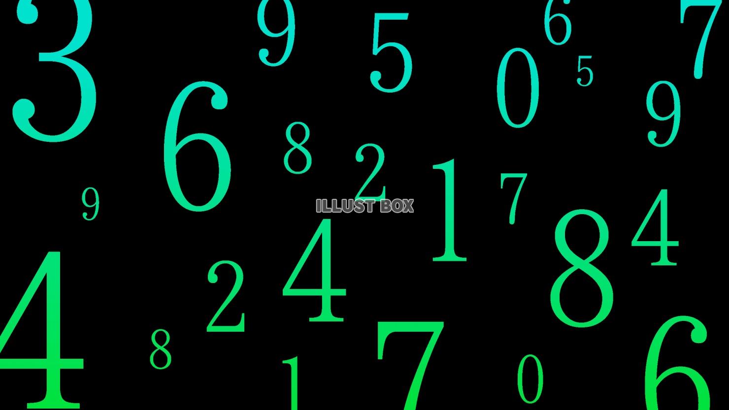 数字パターン(緑)