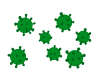 ウイルス(緑)