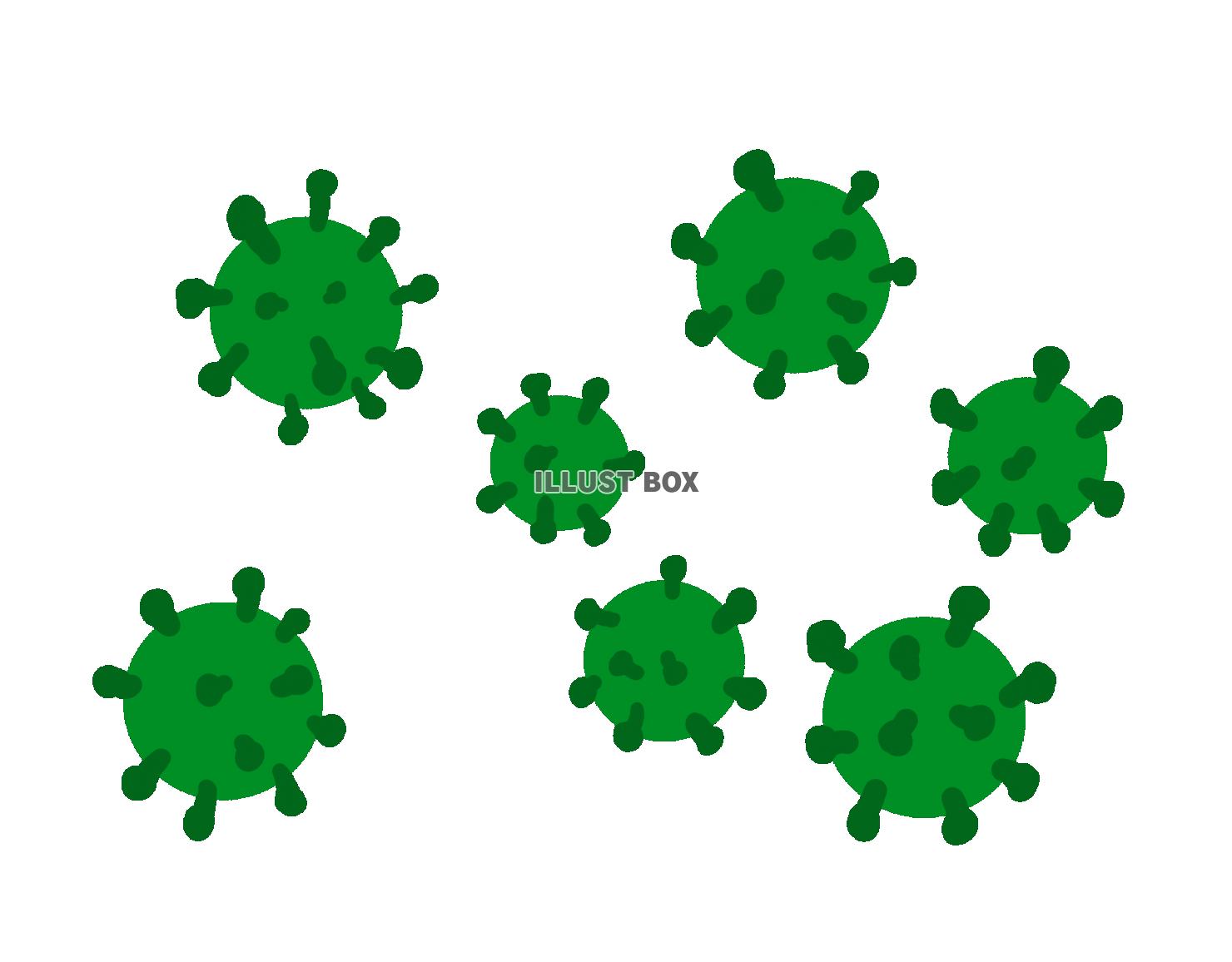 ウイルス(緑)