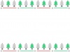 クリスマスツリーのオシャレなフレーム・枠素材