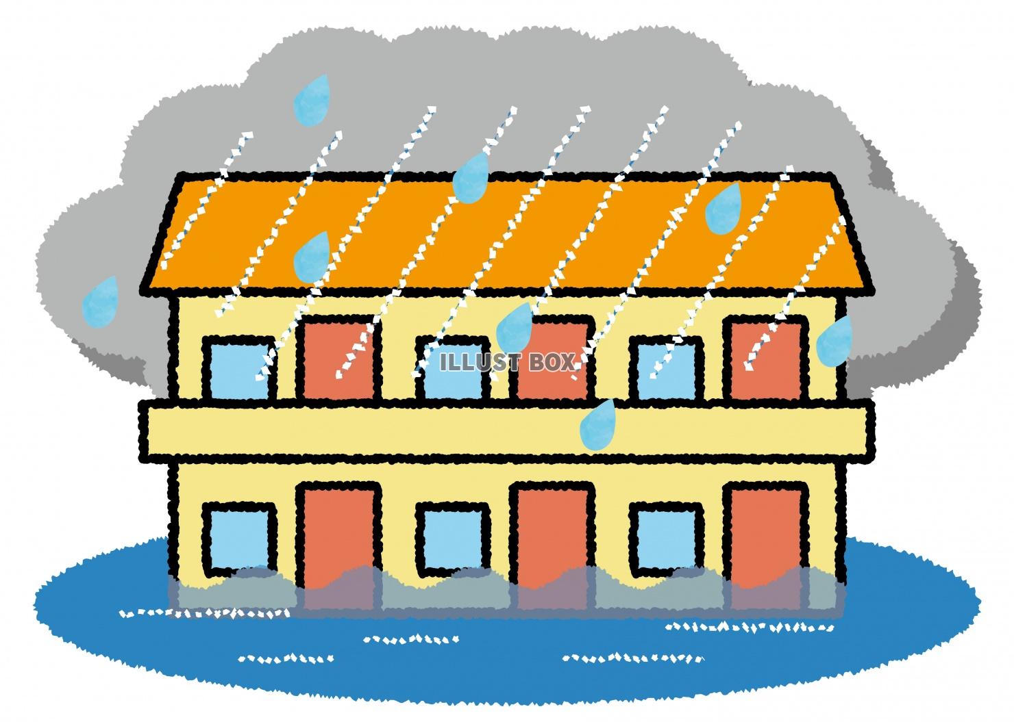 大雨 イラスト無料