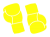 黄色のボクシンググローブのシルエットアイコン２