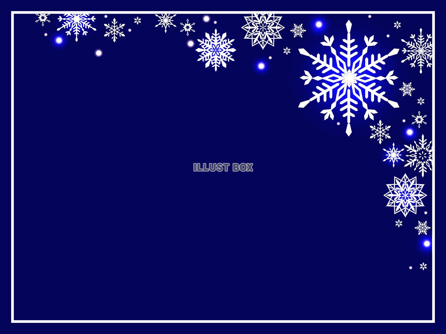雪のクリスマスカード