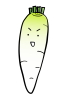 ゆるい大根（あおくび）