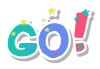 ゆるい英字　キーワード　GO　[png/eps]