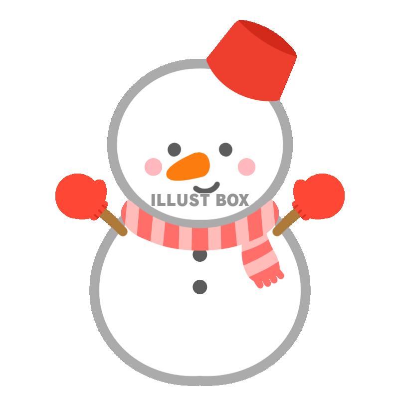 雪だるま・赤