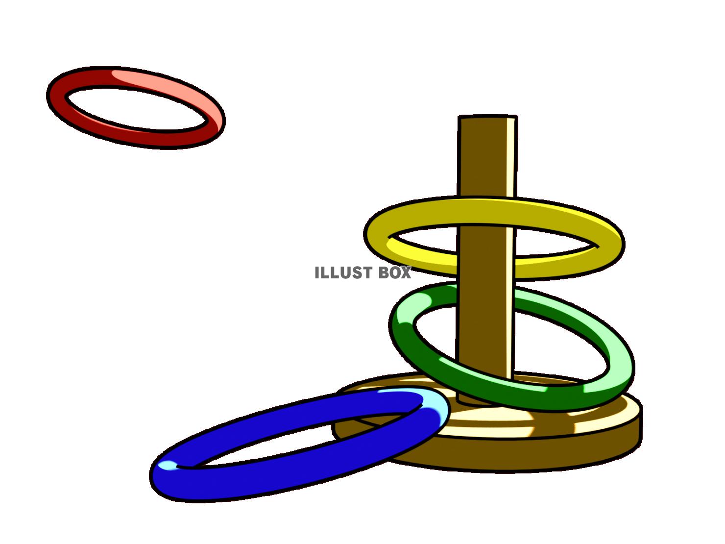 無料イラスト 輪投げ カラフル